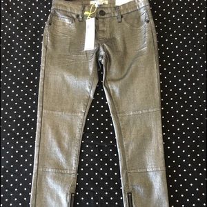 BCBGeneration, gunmetal, size 25 pants w/zippers